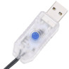 Lampki LED, 300 diod, ciepła biel, 30 m, PVC