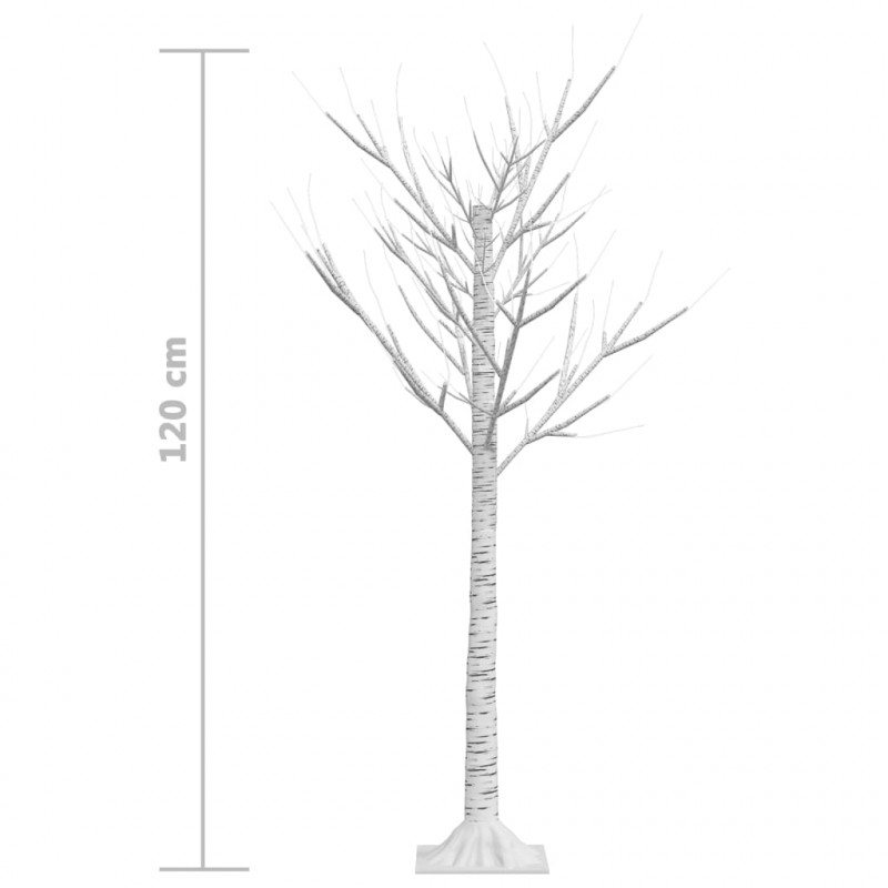 Wierzba z oświetleniem, 120 ciepłych białych LED, 1,2 m