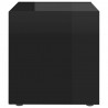 Szafki pod TV, 4 szt., wysoki połysk, czarne, 37x35x37 cm