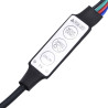 Lustro łazienkowe z LED, białe, 100x8,5x37 cm, akryl
