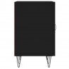 Szafka pod TV, czarna, 150x30x50 cm, materiał drewnopochodny