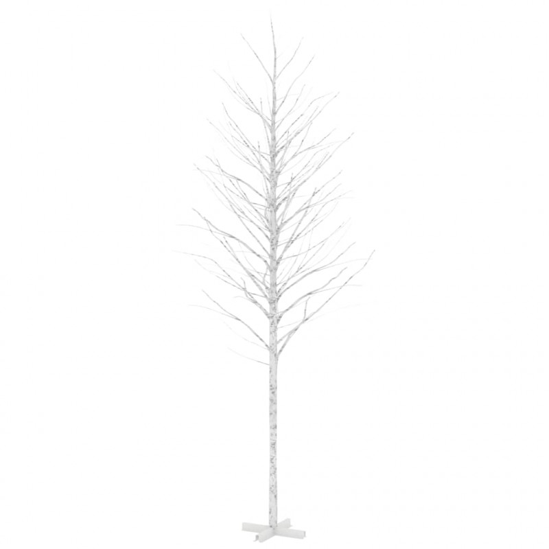 Brzoza z oświetleniem, 672 ciepłe białe LED, 400 cm