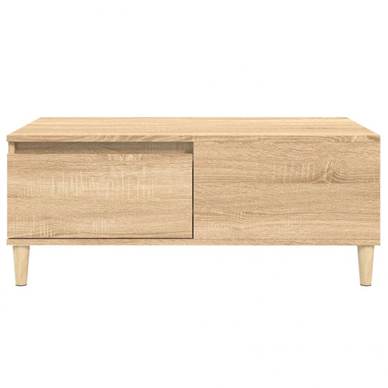 Stolik kawowy, dąb sonoma 90x50x36,5 cm materiał drewnopochodny