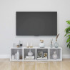 Szafki pod TV 4 szt., białe 37x35x37 cm materiał drewnopochodny