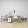 Szafki pod TV 4 szt., białe 37x35x37 cm materiał drewnopochodny