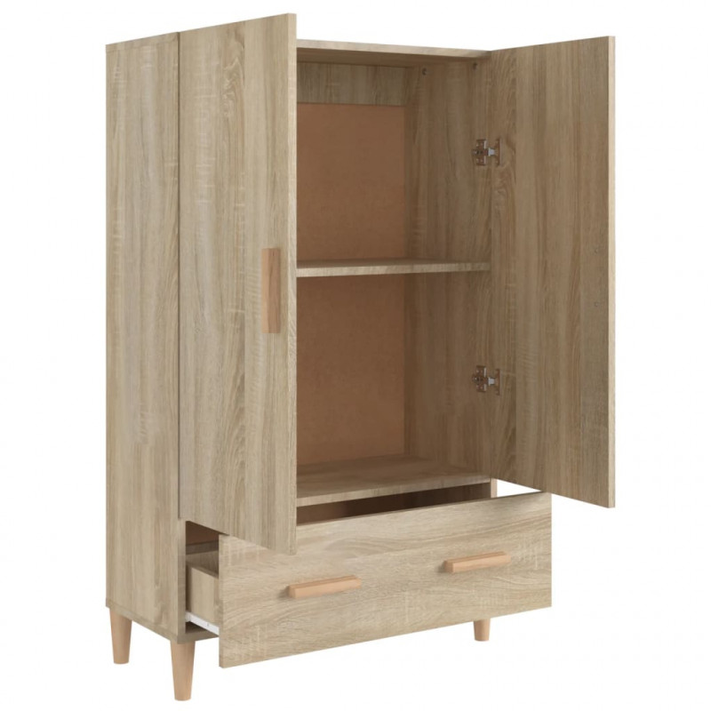 Wysoka szafka, dąb sonoma 70x31x115 cm, materiał drewnopochodny