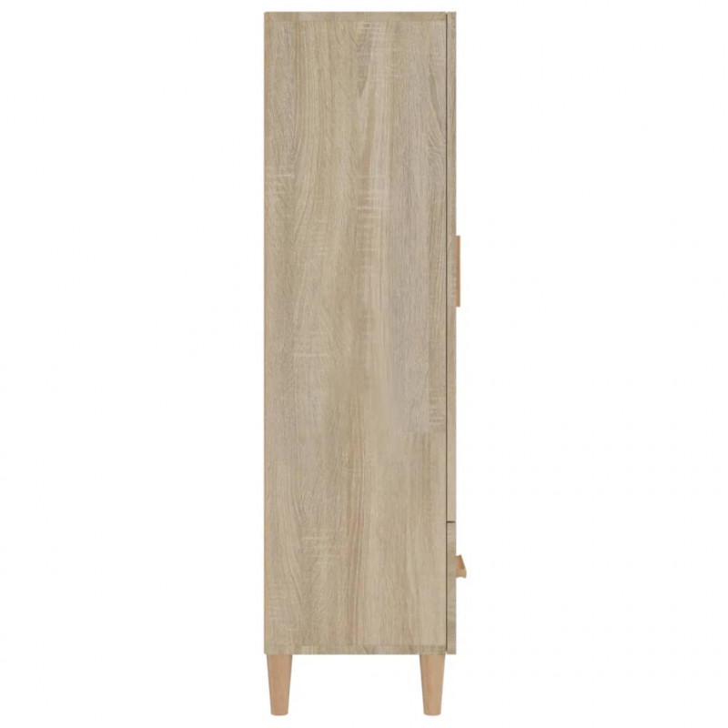 Wysoka szafka, dąb sonoma 70x31x115 cm, materiał drewnopochodny