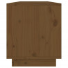 Szafka pod TV, miodowy brąz 110,5x34x40 cm, lite drewno sosnowe