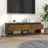 Szafka pod TV, miodowy brąz 110,5x34x40 cm, lite drewno sosnowe