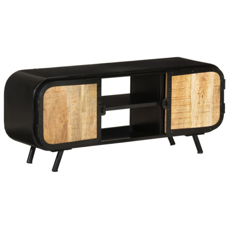 Szafka pod telewizor, 110x30x45 cm, surowe drewno mango