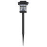 Ogrodowe lampy solarne LED, 12 szt., ze szpikulcem 8,6x8,6x38 cm