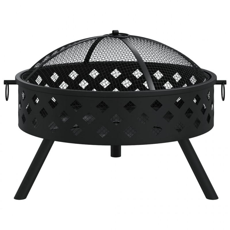 Palenisko z pogrzebaczem, 58 cm, XXL, stal