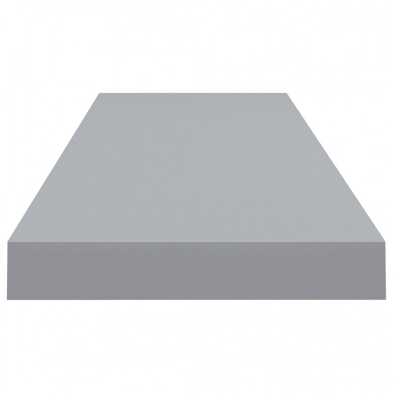 Półki ścienne, 4 szt., szare, 90x23,5x3,8 cm, MDF