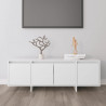 Szafka pod TV, biała, 120x30x40,5 cm, materiał drewnopochodny