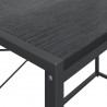 Biurko na komputer, czarne 110x60x138cm materiał drewnopochodny