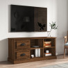 Szafka pod TV, brązowy dąb, 102x35,5x47,5 cm