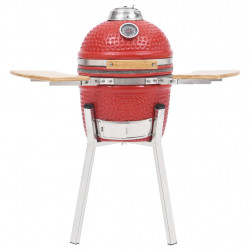 Ceramiczny grill Kamado z wędzarnią, 76 cm