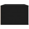 Wisząca szafka TV, czarna 80x36x25 cm materiał drewnopochodny