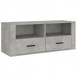 Szafka pod TV, szarość betonu, 100x35x40 cm