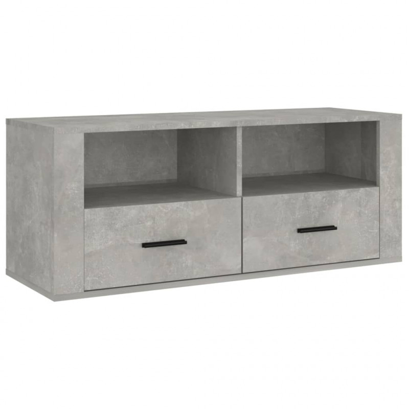 Szafka pod TV, szarość betonu, 100x35x40 cm