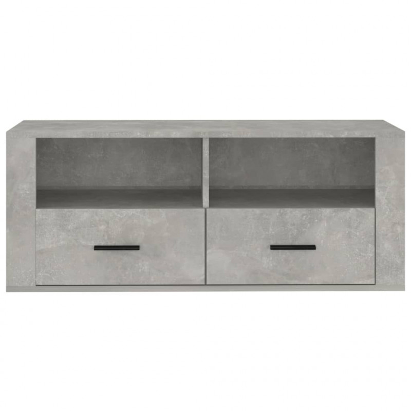 Szafka pod TV, szarość betonu, 100x35x40 cm
