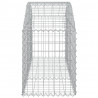 Łukowaty kosz gabionowy, 150x50x60/80 cm, galwanizowane żelazo