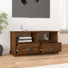 Szafka pod TV brązowy dąb 93x35,5x45 cm materiał drewnopochodny