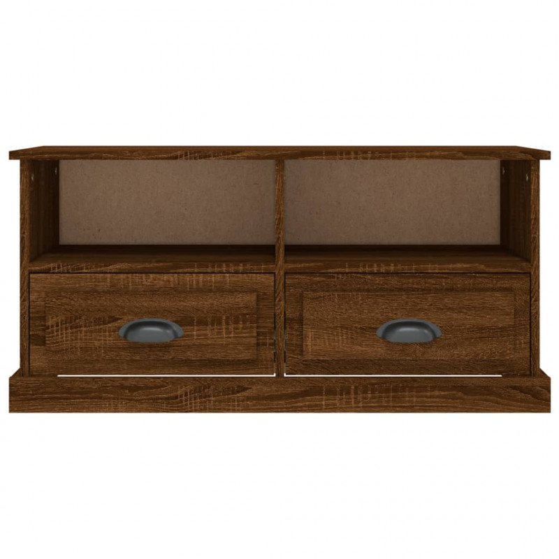 Szafka pod TV brązowy dąb 93x35,5x45 cm materiał drewnopochodny