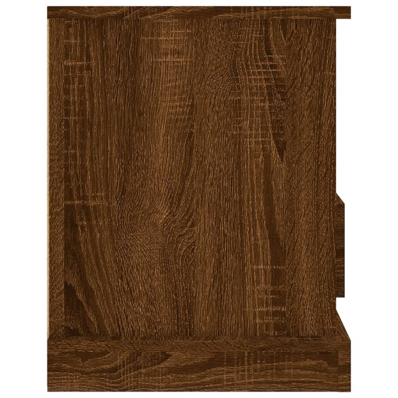 Szafka pod TV brązowy dąb 93x35,5x45 cm materiał drewnopochodny