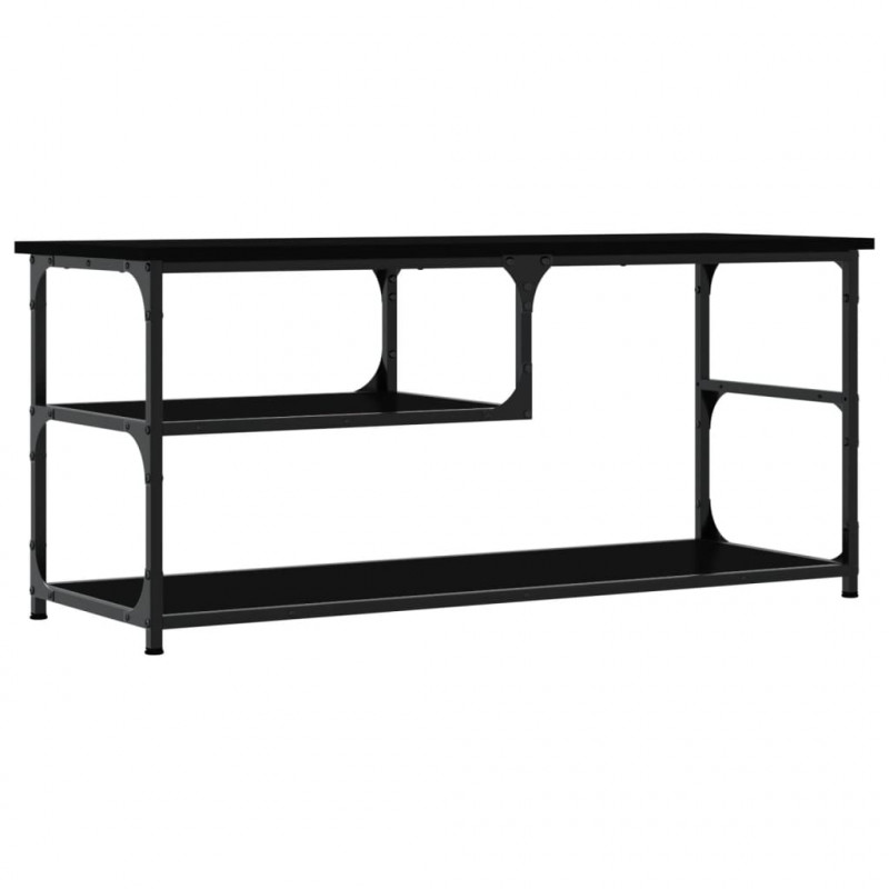 Szafka pod telewizor, czarna, 103x38x46,5 cm