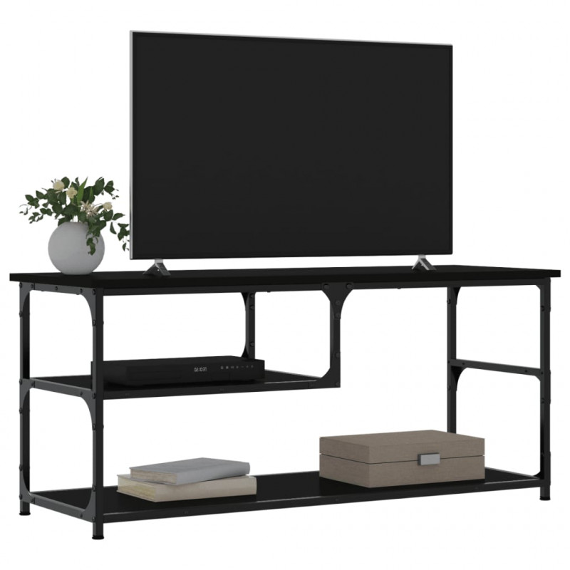 Szafka pod telewizor, czarna, 103x38x46,5 cm