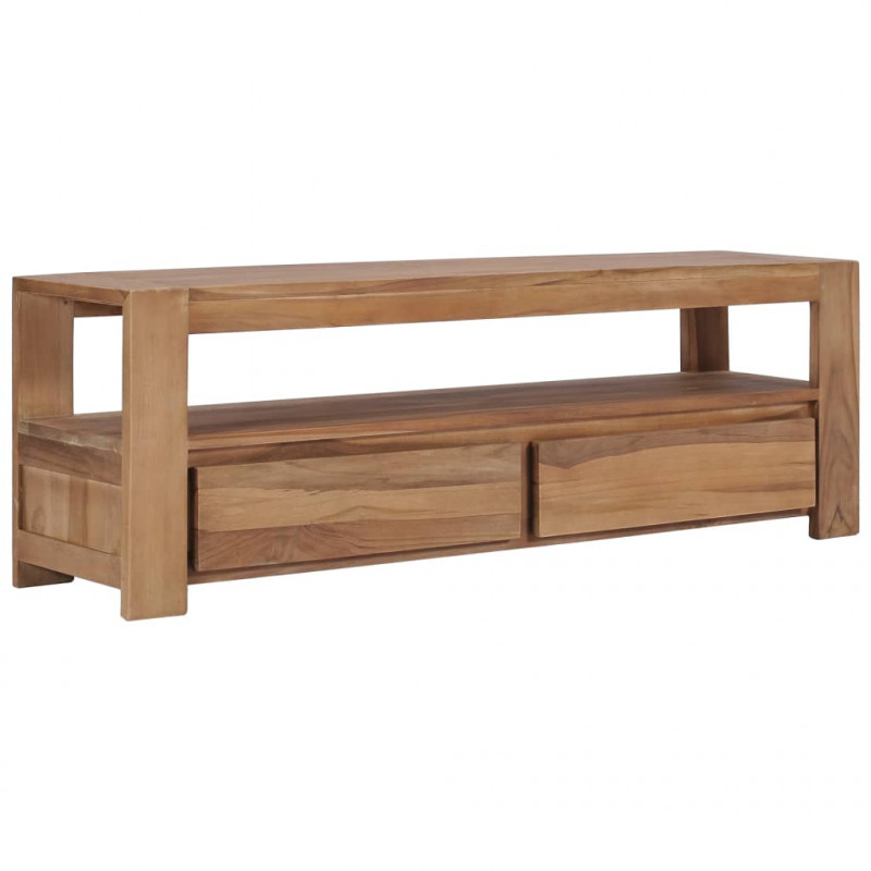 Szafka pod TV, 120 x 30 x 40 cm, lite drewno tekowe