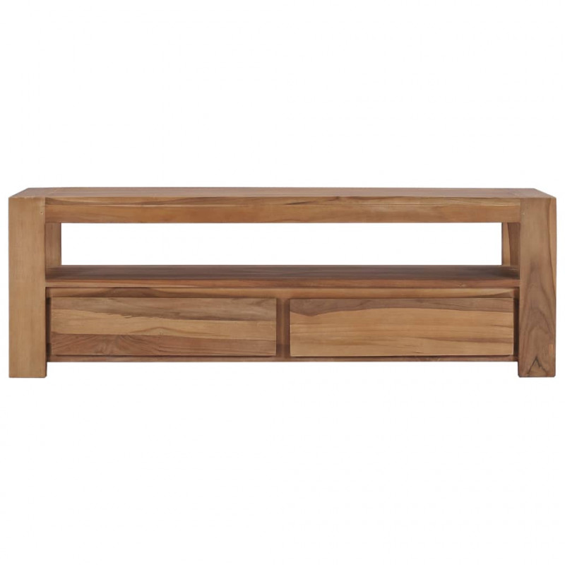 Szafka pod TV, 120 x 30 x 40 cm, lite drewno tekowe