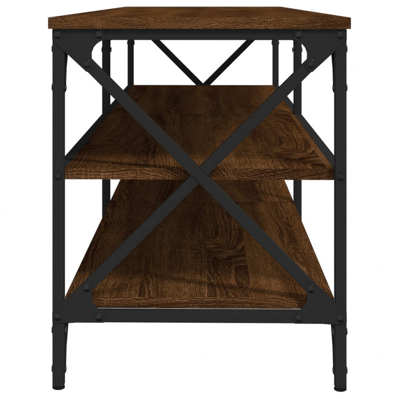 Szafka pod telewizor, brązowy dąb, 140x40x50 cm