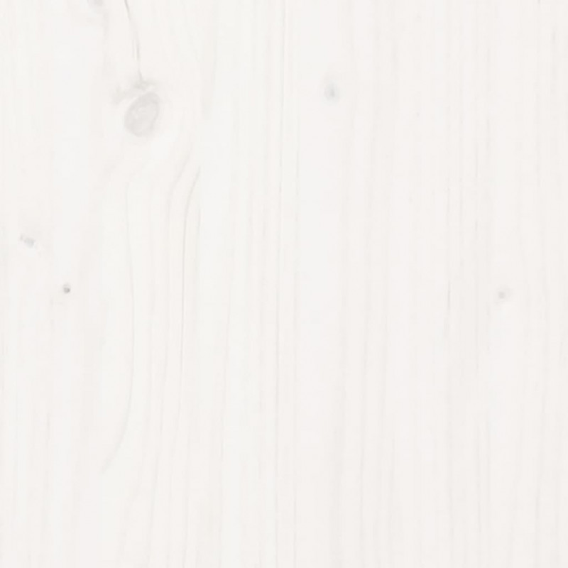 Biurko, białe, 110x53x117 cm, lite drewno sosnowe