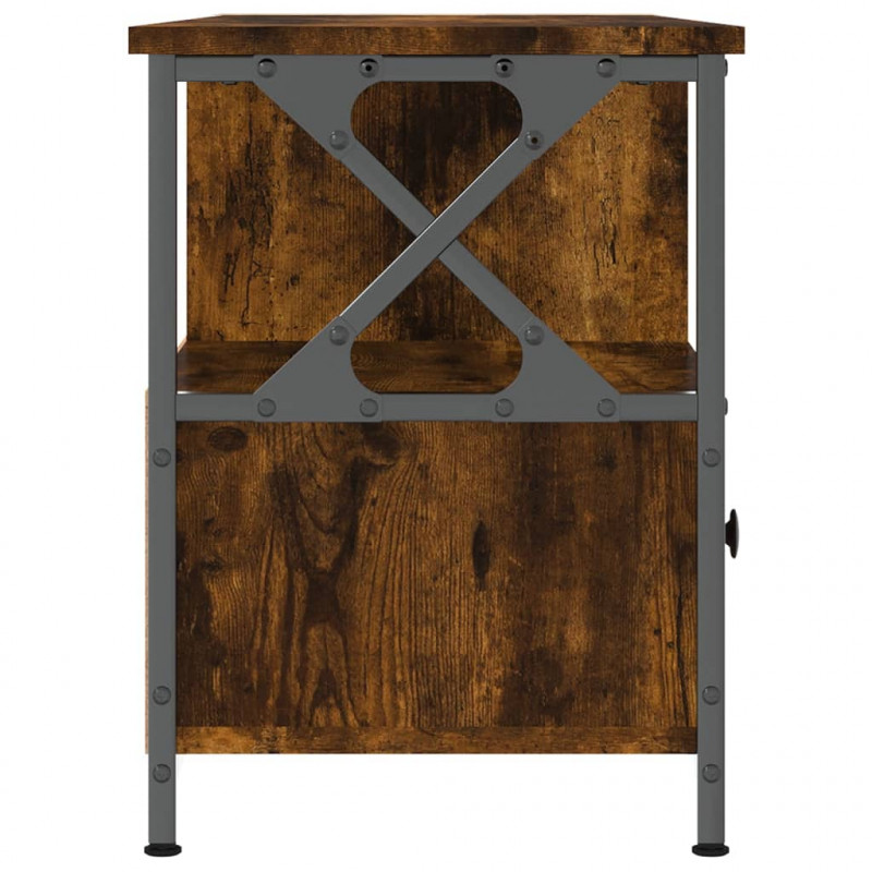 Szafka pod telewizor, przydymiony dąb, 102x33x45 cm