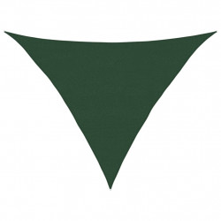 Żagiel przeciwsłoneczny, 160 g/m², ciemnozielony, 5x5x6 m, HDPE