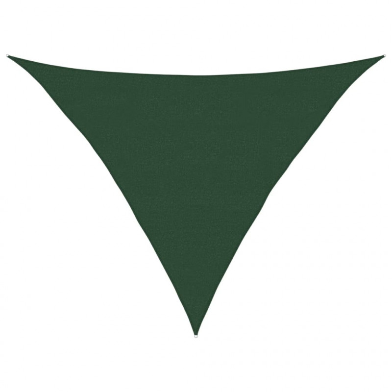 Żagiel przeciwsłoneczny, 160 g/m², ciemnozielony, 5x5x6 m, HDPE