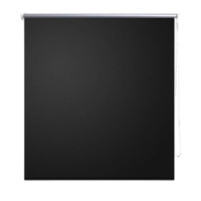 Roleta okienna zaciemniająca czarna 80 x 175 cm
