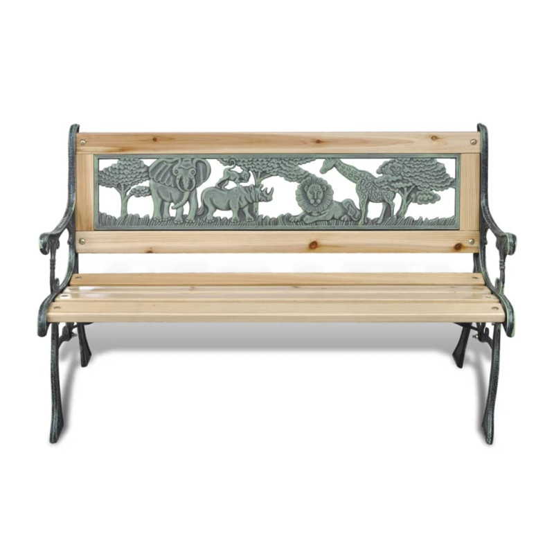 Ławka ogrodowa dla dzieci, 84 cm, drewniana