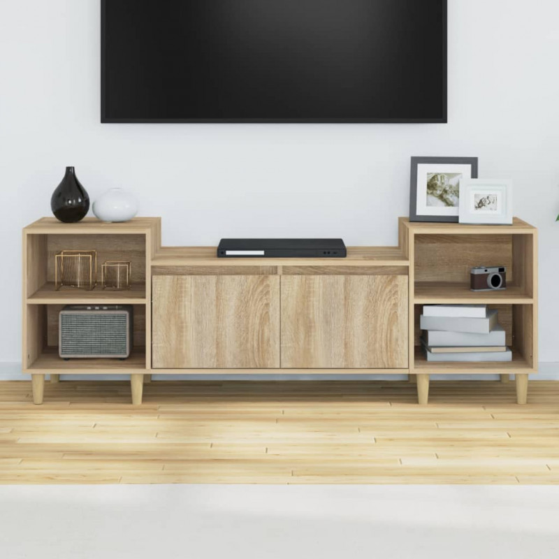 Szafka pod telewizor, dąb sonoma, 160x35x55 cm