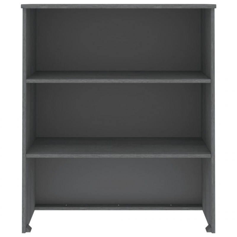 Nadstawka HAMAR, ciemnoszara, 85x35x100 cm, lite drewno sosnowe