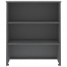 Nadstawka HAMAR, ciemnoszara, 85x35x100 cm, lite drewno sosnowe
