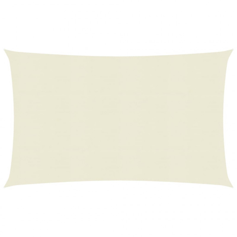 Żagiel przeciwsłoneczny, 160 g/m², kremowy, 2,5x4,5 m, HDPE