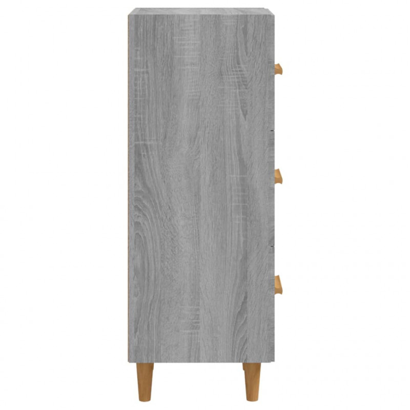 Szafka, szary dąb sonoma, 34,5x34x90 cm materiał drewnopochodny