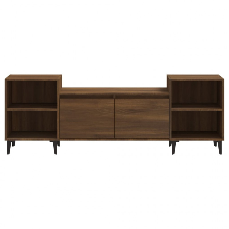 Szafka pod telewizor, brązowy dąb, 160x35x55 cm