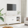 Szafka pod telewizor, biała, 103x36,5x52 cm, drewno sosnowe