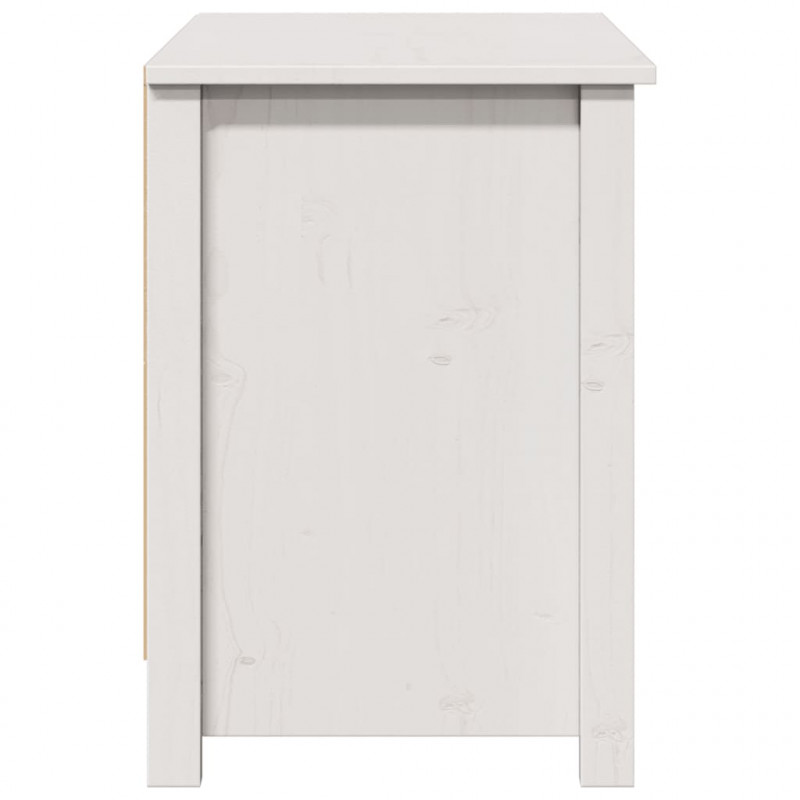 Szafka pod telewizor, biała, 103x36,5x52 cm, drewno sosnowe