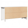 Szafka pod telewizor, biała, 103x36,5x52 cm, drewno sosnowe