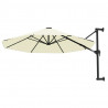 Parasol ścienny na metalowym słupku, 300 cm, piaskowy